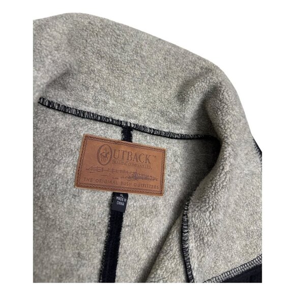 OUTBACK TRADING CO Micro Suede Swing Coat Sherpa Fleece Jacket Womens XL - Picture 3 of 7